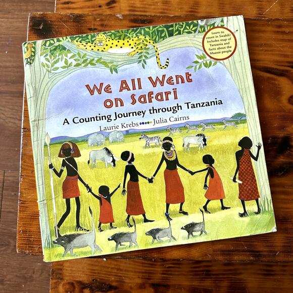 Vintage 2003 We All Went On Safari A Counting Journey Through Tanzania Book - Picture 1 of 10